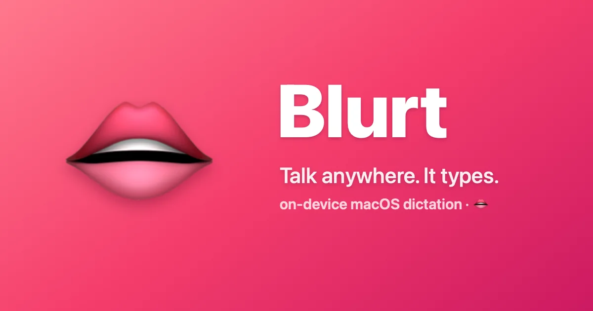Blurt preview