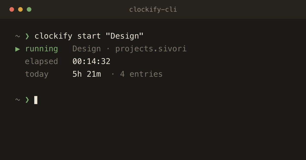 clockify-cli preview