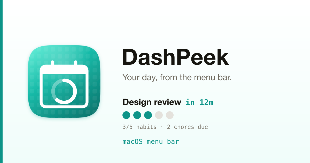 DashPeek preview